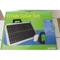 Elettrificatore Solare per recinto elettrico TITAN SOLAR S4200 4,2J completo batteria AGM 18 Ah