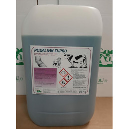 PODALSAN CUPRO Igienizzante a base di solfato di rame per il trattamento degli unghioni di bovini ed ovini - tanica 25 kg